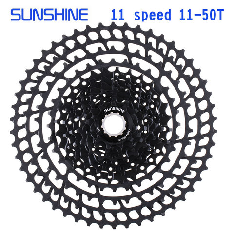 SUNSHNE MTB 11 Speed 11-50T Cassette 365g Ultralight Bicycle Freewheel 11t Bicycle Parts Mountain For Shimano M9000 M8000 M7000 ► Photo 1/6