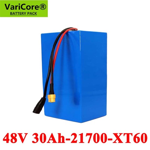 VariCore 48V 30Ah 21700 13S6P Lithium ion battery Scooter Battery 54.2V 30000mah Electric Bike Battery with BMS Protection ► Photo 1/6