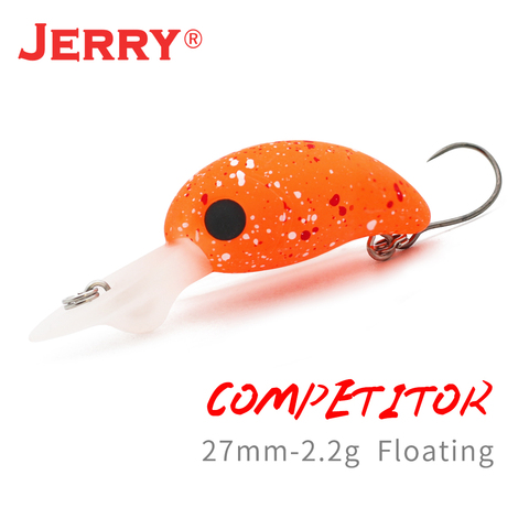 Jerry Competitor trout lures floating deep diving crank wobbler hard bait plug spinning fishing lure glow UV colors stream&lake ► Photo 1/6