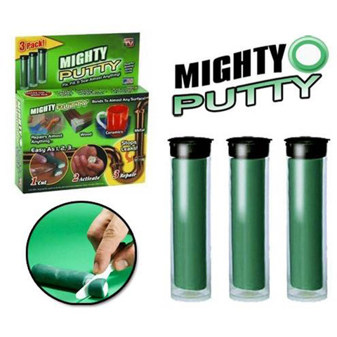 Creative 3pcs/box Mighty Putty Epoxy Adhesive Glue Clay Power Putty Magic Adhesive Super Glue Strong Repair Tool ► Photo 1/6