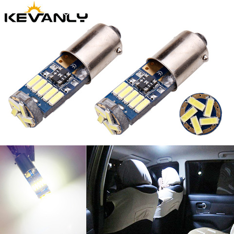 1PC CANBUS BA9S LED T4W T2W T3W 4014 15SMD Car Auto Side Wedge  package Interior Dome light Signal Light Bulb DC12V White 6000K ► Photo 1/6