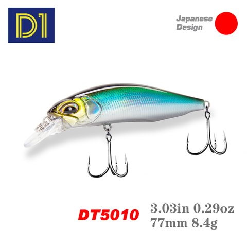 D1 Suspending Minnow Fishing Lures Rozante Realist Hard Bait 77mm 8.4g Artificial Wobblers For Pike Perch Seabass Fishing Tackle ► Photo 1/6