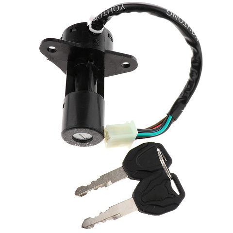 Motorcycle 4 or 6 Wire Ignition Switch Lock With Keys for Suzuki ► Photo 1/6