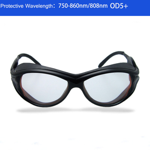 Safty Protective Goggles Glasses Eyewear for 808nm Wavelength Laser Hair Removal Device Od+5 with Goggles Case ► Photo 1/5