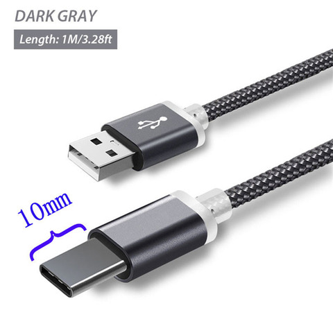 10mm Long USB Type C Extended Connector Charging Cable For Umidigi Future Crystal S2/Pro Ulefone Power 3s Armor 7 6 3WT 6e 5s ► Photo 1/6