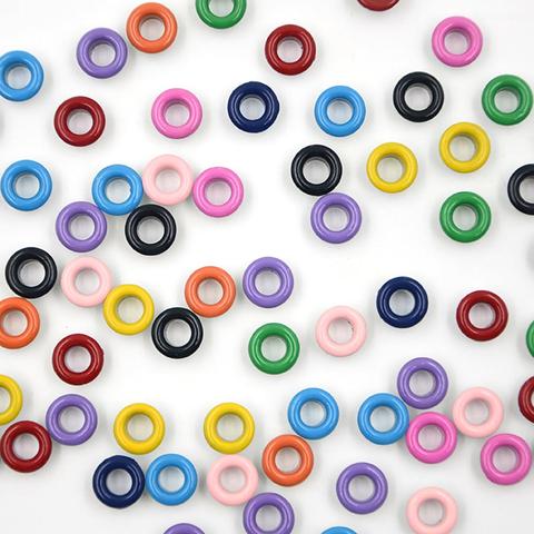 100pcs Mixed 11 Colors Hole Metal Eyelets For DIY Leathercraft Scrapbooking Shoes Belt Cap Bag Tags Clothes Accessories Fashion ► Photo 1/6