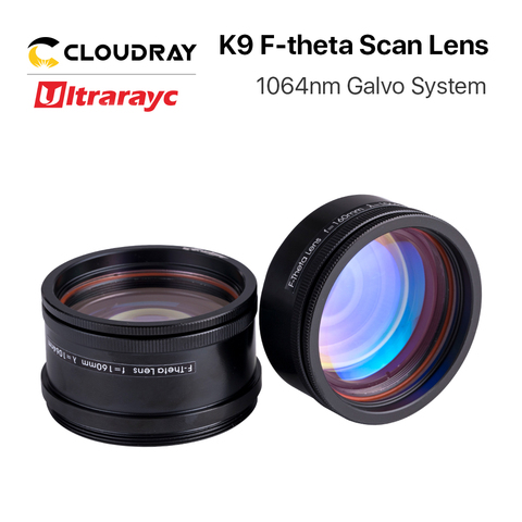 Ultrarayc K9 Glass Optical F-theta Scan-Lens with Thread M39 & M55 for 1064nm YAG Optical Fiber Laser Marking Galvo System ► Photo 1/5