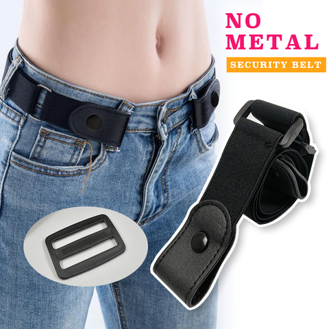 Elastic easy belt without buckle security no take off stretch riem mens belts for women secret jeans belts for man 2022 new ► Photo 1/6