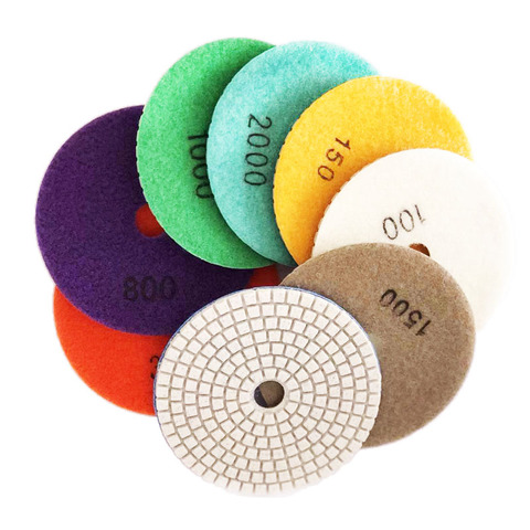 1Pcs 3‘’ 4‘’ Sanding Grinding Disc Wet Diamond Polishing Pads Tile Marble Granite Polisher Flexible Stone Ceramic Hand Tools ► Photo 1/6