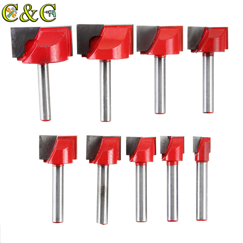 6mm Surface Planing Bottom Cleaning Wood Milling CNC Cutter Engraving Knife Shank Router Bit Woodworking Tools 10-32mm ► Photo 1/6