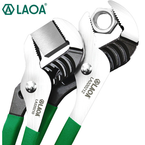 LAOA CR-V Locking Pliers Pipe Wrench 8inch/10inch/12inch/16 inch Water Pump Pliers Grip Household Hand Tools ► Photo 1/6