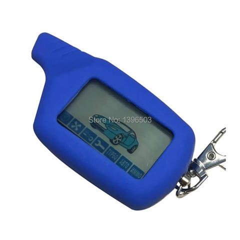 Top Quality 2-way A91 LCD Remote Control Key Keychain + Blue/Yellow/Red Case for Car Security Two Way Alarm System Starline A91 ► Photo 1/6