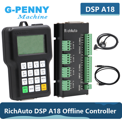 Free Shipping!  RichAuto DSP A18 4 axis controller Original A18 English Version Used for CNC router machine ► Photo 1/6