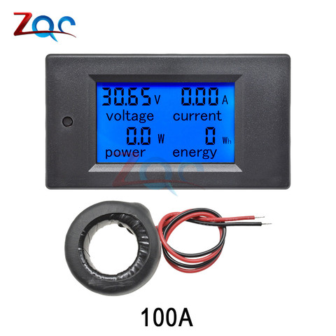 AC 80V-260V 100A 20A LCD Display Digital Current Voltmeter Ammeter Wattmeter Power Supply Energy Multimeter Tester Meter Monitor ► Photo 1/6