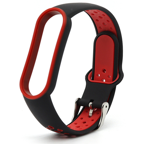 Double Color TPU Strap For Xiaomi Mi Band 5 4 3 Silicone Wristband Bracelet Replacement For Xiaomi Band 4 MiBand 3 4 5 Strap ► Photo 1/6