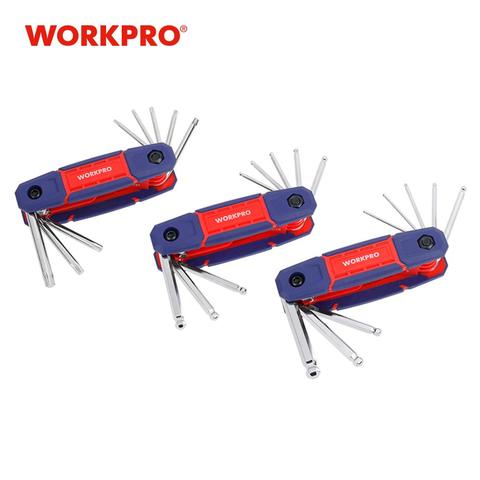 WORKPRO 25PC Hex Key Set Rubber Grip Folding Hex Key Tool Kits ► Photo 1/5