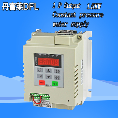 Frequency-Converter Single-Phaset-Output 220V Constant-Pressure-Water-Supply-Inverter 1.5kw Special for water pump China ► Photo 1/6