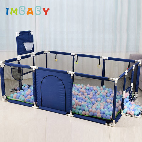 IMBABY Kids Furniture Playpen for Children Dry Ball Pool Swimming Pool Safety Barriers Babys Playground Ball Park for 0-6 Years ► Photo 1/6