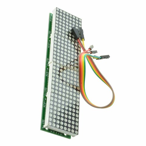 1pcs MAX7219 Dot Matrix Module Microcontroller 4 In One Display with 5P Line 4 in 1 Red/Yellow Green/Emerald-Green/Blue 4 Colors ► Photo 1/6