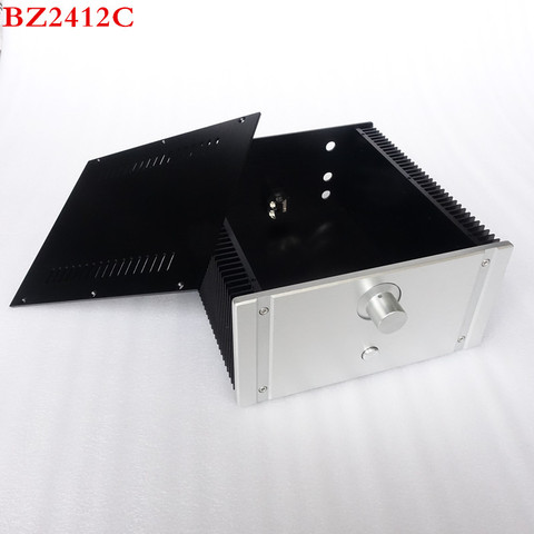 BRZHIFI BZ2412C double radiator aluminum case for class A power amplifier ► Photo 1/6