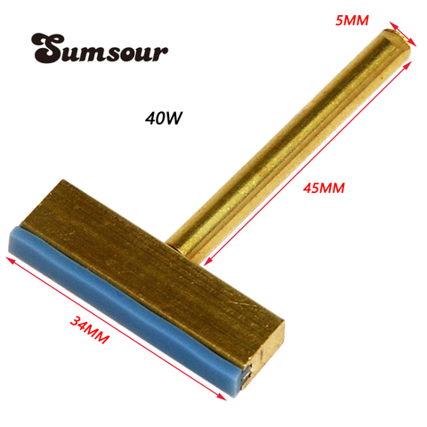 40W Copper T Soldering Iron Tips with Hot Press for LCD Screen Flex Cable Chip Repair Tools ► Photo 1/1