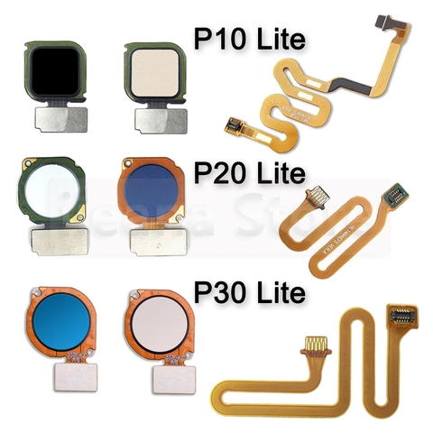 Original Home Back Button Key Fingerprint Sensor Flex Cable For Huawei P 10 20 30 P10 P20 P30 Lite Back Touch ID Flex Cable ► Photo 1/6