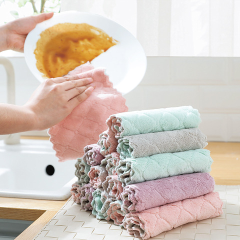 30/50pcs Rag Cleaning Cloth For Washing Dishs Kitchen Supplies Kitchen Double Side Absorbent Dishcloth Special Soft Kitchen Tool ► Photo 1/6