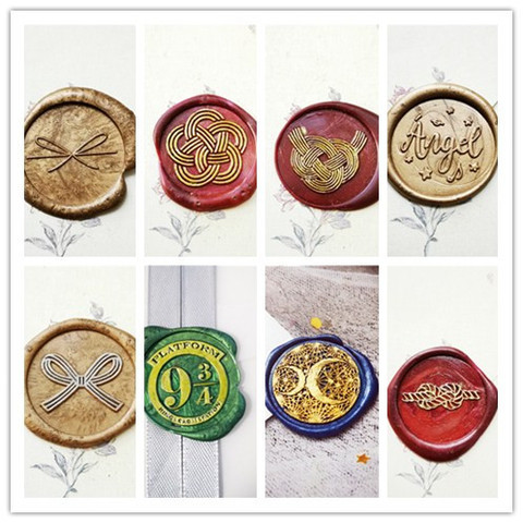 3 forest Hummingbird snowflake moon Lace Bow angel Happy Valentine's Day 943 Retro brass Stamp Sealing Wax Stamps Wax Seal Stamp ► Photo 1/6