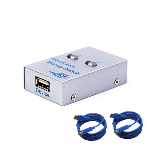 USB Auto Sharing switch converter splitter  Computer Peripherals For 2 PC Computer Printer For Office Home Use usb2.0 hub ► Photo 1/6