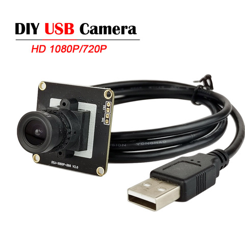 DIY HD 1080P USB Camera Module 2MP CMOS OV2710 High Speed Webcam 720P UVC Usb2.0 USB Cameras ► Photo 1/6