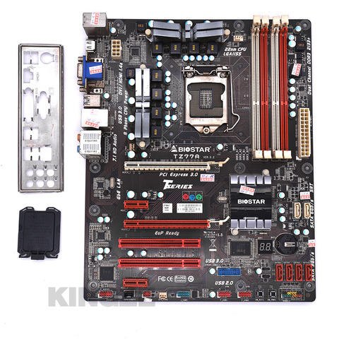 Used ,BIOSTAR TZ77A Original  Motherboard Intel Z77 LGA 1155 DDR3 32G SATA3 USB3.0 ATX ► Photo 1/5