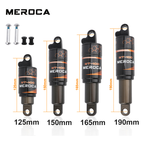 MEROCA bicycle shock absorber 125 150 165 190mm 750/850/1000LBS oil spring rear shock absorber for MTB mountain bike accessories ► Photo 1/6