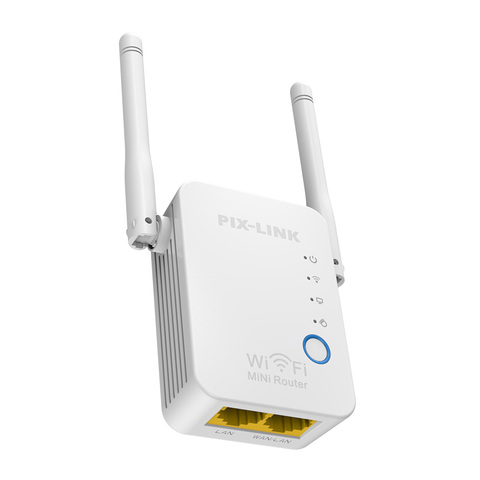 300Mbps PIXLINK Wireless Router WiFi Range Extender Booster Wi-Fi Repeater Network Signal Booster Antennas Easy Setup WR17 ► Photo 1/6