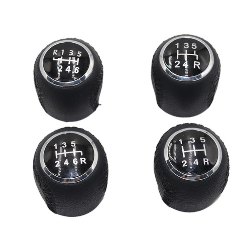 Car 5 Speed Leather Gear Shift Knob For Fiat Grande Punto 2006-2012 Linea 2007-2015 55344881 55349796 ► Photo 1/4