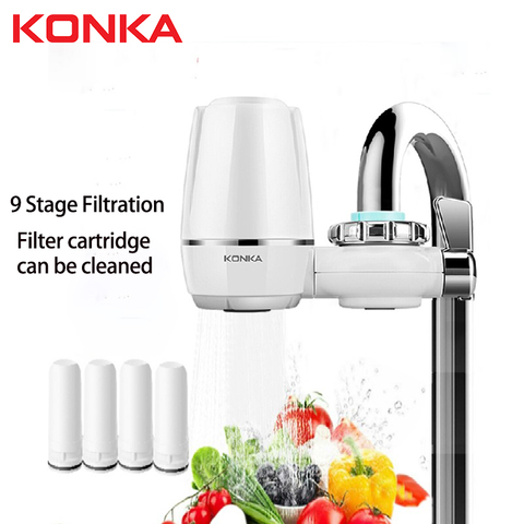 Tap Water Purifier Clean Kitchen Faucet Washable Ceramic Percolator Water Filter Filtro Rust Bacteria Removal Replacement Filter ► Photo 1/6