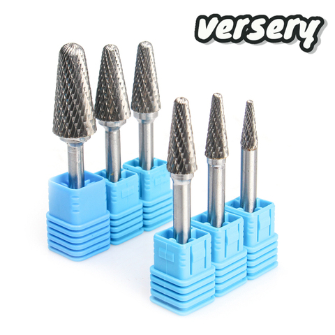 YG8 Alloy Rotary File 1Pc LX type double slot Tungsten Steel Wood Carving Grinding Head Hard Metal Milling Cutter for copper ► Photo 1/6