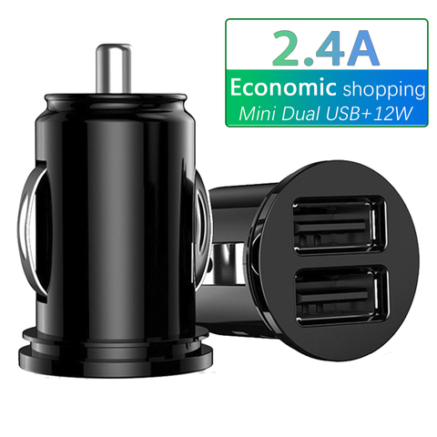 2.4A 5V Dual USB car charger 2 port Cigarette Lighter Adapter Charger USB Power Adapter For all smart phones ► Photo 1/6