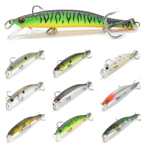 wLure 5.3g 8.3cm Slim Minnow Lure Very Tight Wobble Slow Sinking 2 #6 Treble Hooks Epoxy Coating Fishing Lure M662 ► Photo 1/6