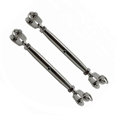 2PCS 316 Stainless Steel Euorpean Closed Body Turnbuckle Jaw And Jaw M5 M6 M8 Marine Hardware Rigging Screw For Cable Railing ► Photo 1/6