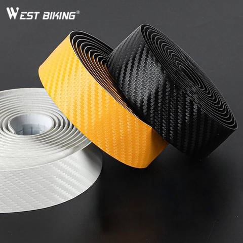 WEST BIKING Bicycle Handlebar Tape Soft Bike BarsTape PU EVA Anti-slip MTB Cycling Wrap Straps Mountain End Plug Accessories ► Photo 1/6