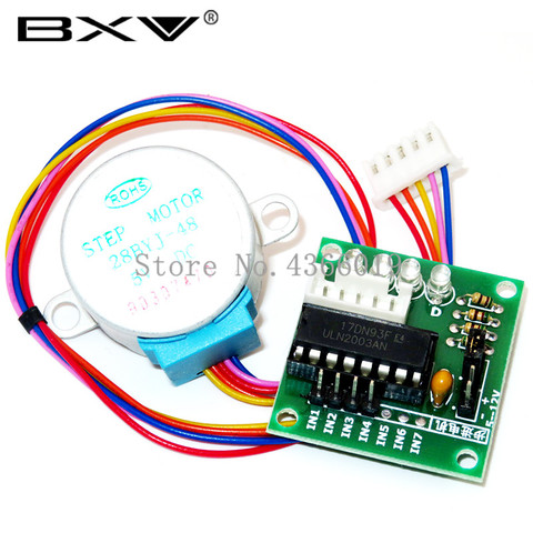 10PCS 28BYJ-48-5V 4 phase Stepper Motor+ Driver Board ULN2003 Stepper motor + ULN2003 Driver board ► Photo 1/1