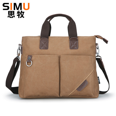 2022 New Men's Canvas Briefcases Bag male messenger bag Travel Large shoulder bags high quality Tote handbags Bolsa Feminina ► Photo 1/6