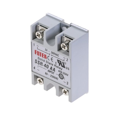 1pcs SSR-40AA 40A Solid State Relay Module 80-250V AC Input 24-380VAC ► Photo 1/6