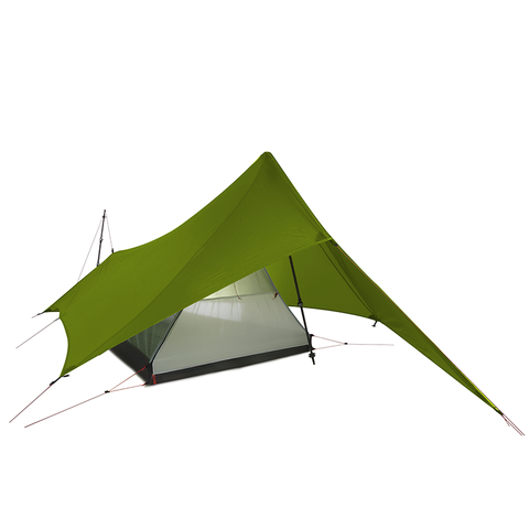 FLAME'S CREED XUNSHANG Outdoor Ultralight Camping Tent 1 Person 3 Season  20D Silnylon Rodless Multifunction TentRain Fly Tarp ► Photo 1/6