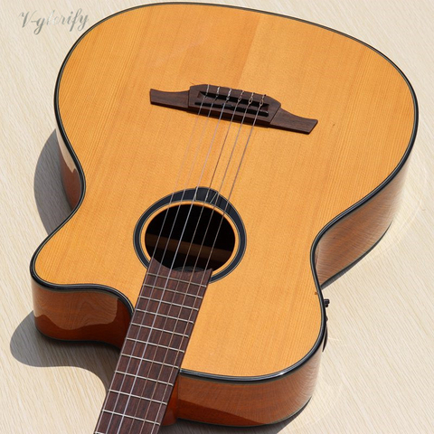 natural color good quality cutway electric classic guitar high gloss good handicraft with EQ classic guitar ► Photo 1/6