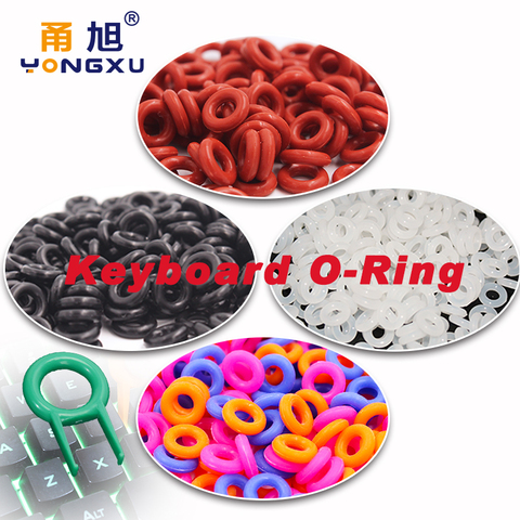 110Pcs Keyboard o-ring Keycaps Silicone rubber ORing Switch Sound Dampeners Cherry MX Dampers Key cap Silicone Seal Ring Replace ► Photo 1/6