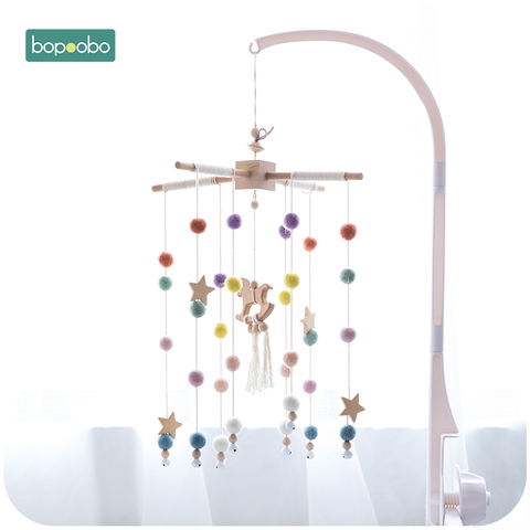 Buy Online Bopoobo Baby Mobile Hanging Rattles Toys Wind Up Music Box Hanger Diy Hanging Baby Crib Mobile Bed Bell Toy Holder Arm Bracket Alitools