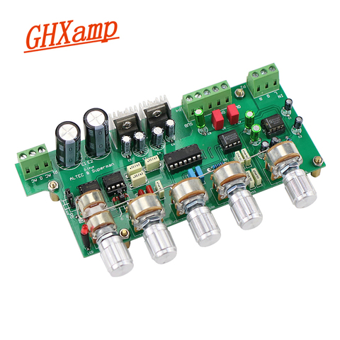 GHXAMP 2.1 Subwoofer Preamplifier NE5532 Preamp Tone Control Board 3 channel TL072 Treble Bass adjustment ► Photo 1/6