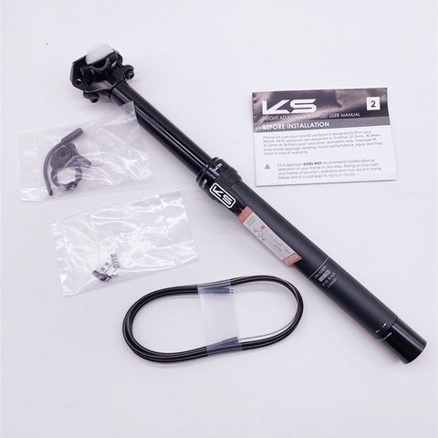 KS KindShock E20 E20-i with remote control MDB dropper seat post 30.9/31.6mm travel125mm bicycle seatpost EXA ► Photo 1/6