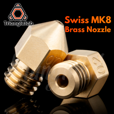 trianglelab Swiss MK8 Brass Nozzle m6 Thread 1.75MM Filament for 3D printers hotend J-head cr10 heat block ender3 hotend ► Photo 1/3